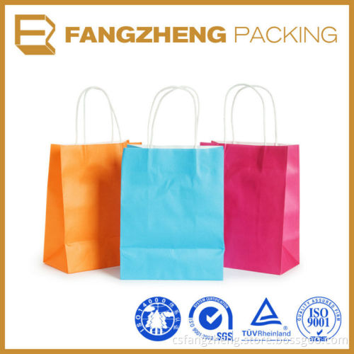 Hot Sale Custom Logo Printed Kraft Paper Bag with Handles
